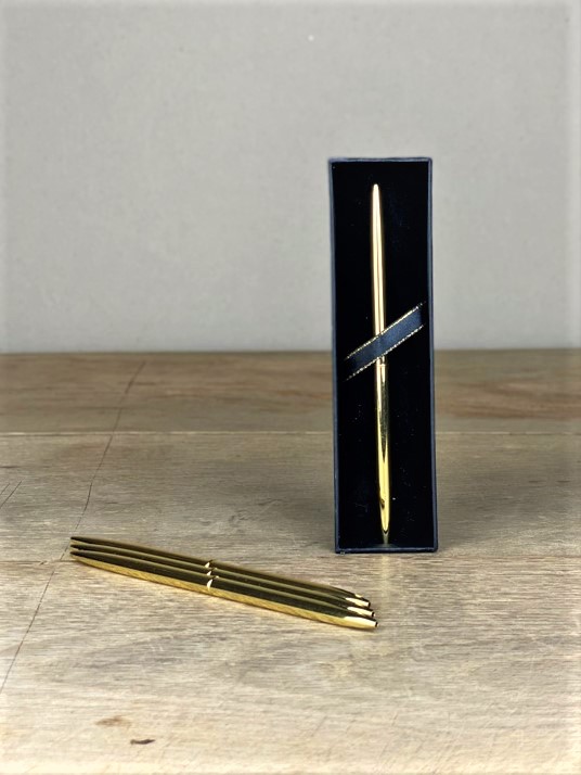 Kugelschreiber elegant gold