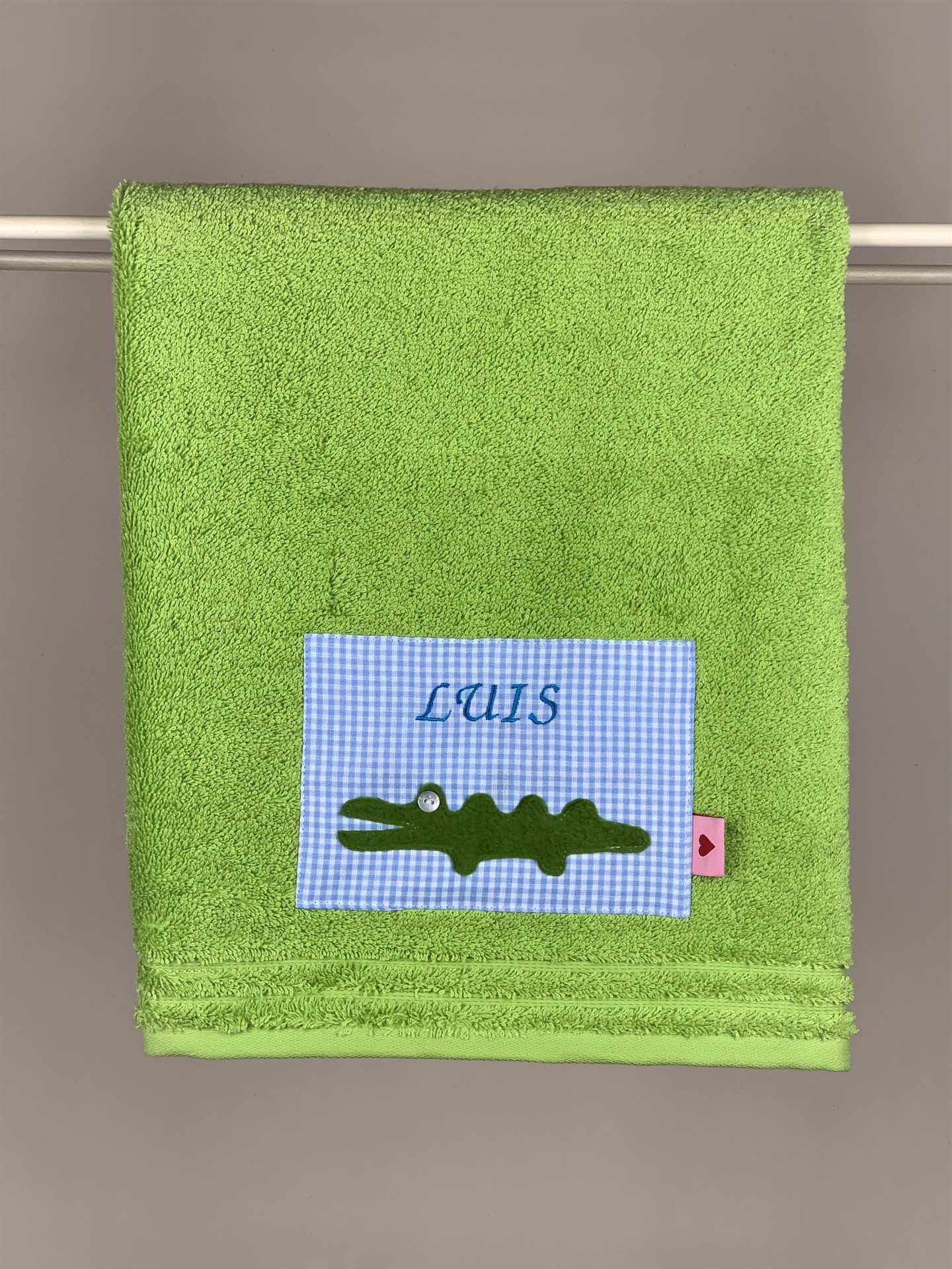 Handtuch No. 01 Kroko grün