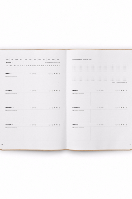 Notebook Weekly Planner natur