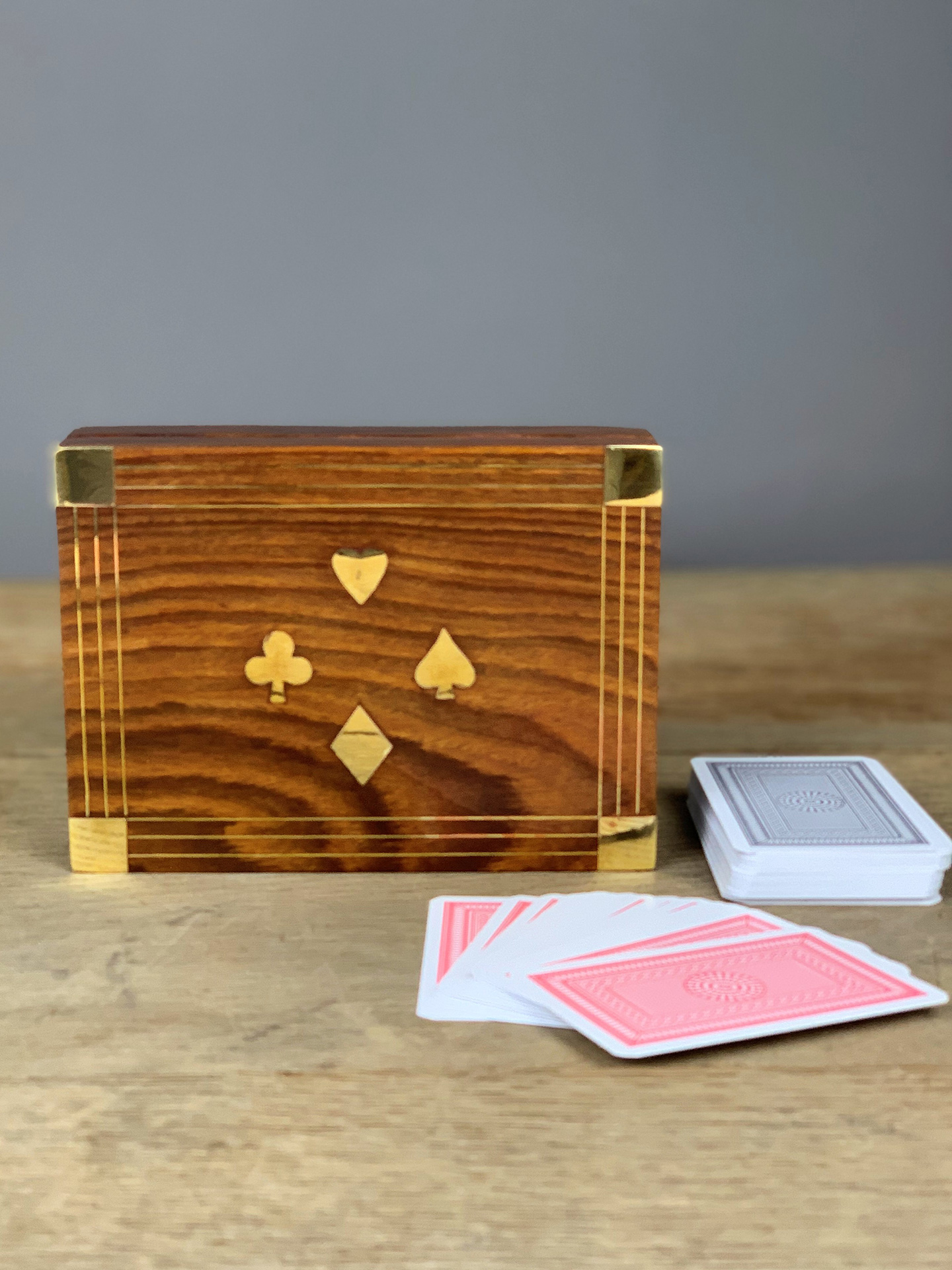 Holzschatulle Kartenspiel