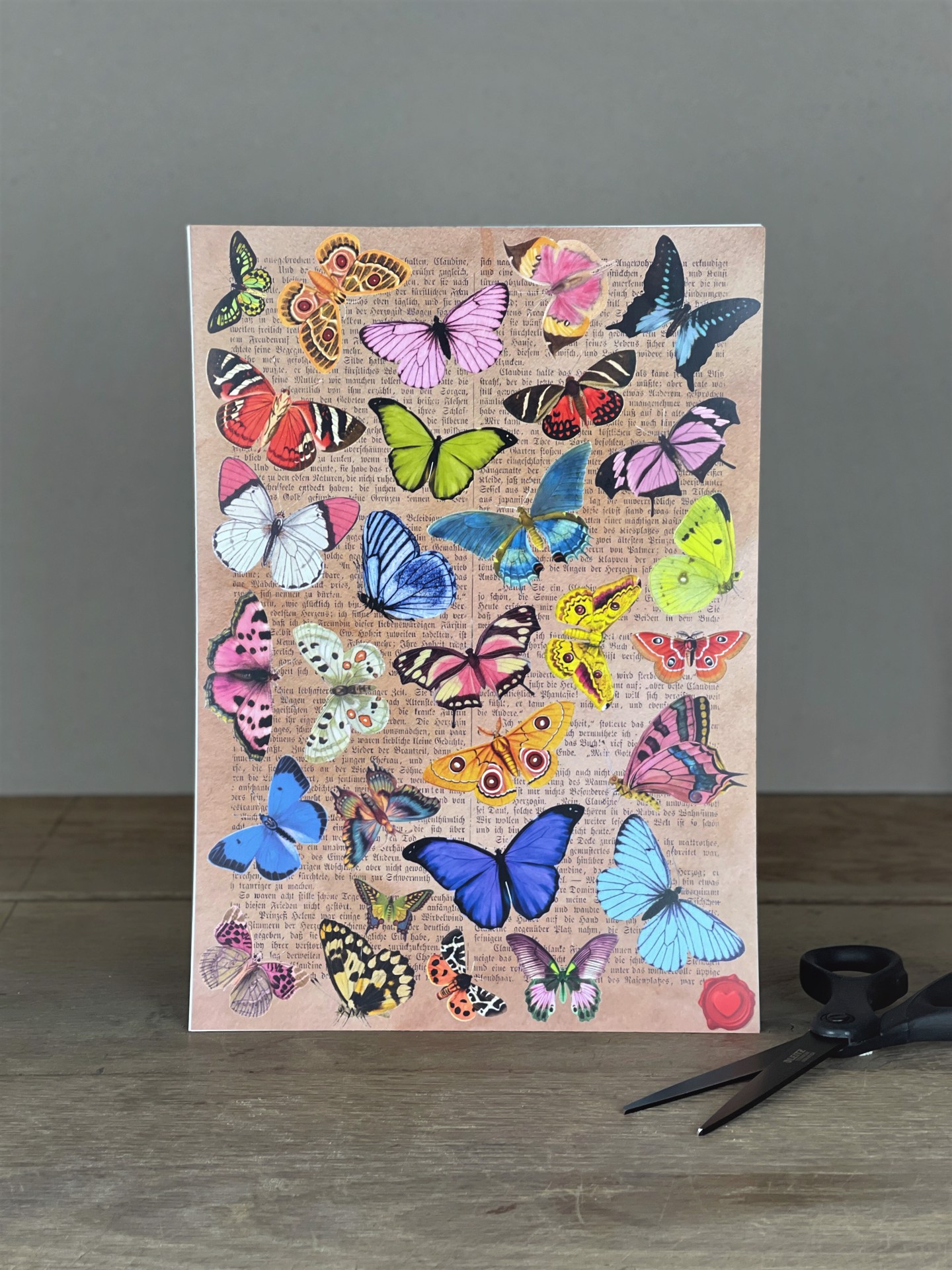 Stickersheet Schmetterlinge pastell