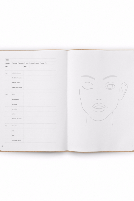 Notebook Makeup Design natur