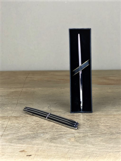 Kugelschreiber elegant silber