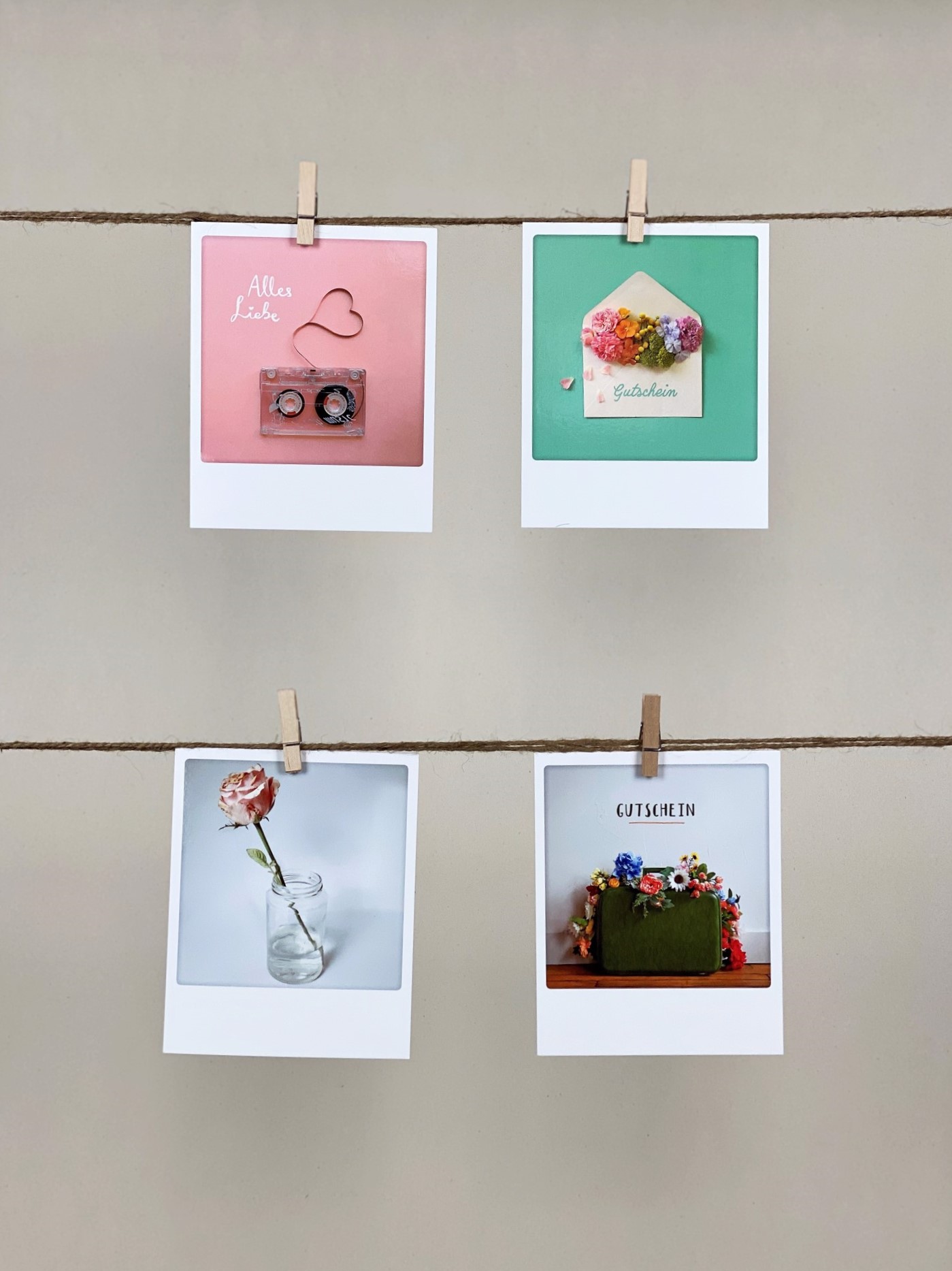 Polaroid-Karten-Set Gutschein Allrounder